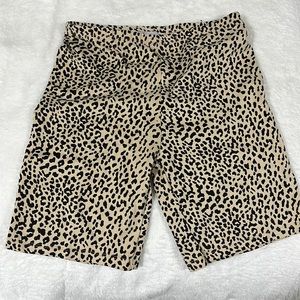 Cheetah Print Biker Shorts from Adika